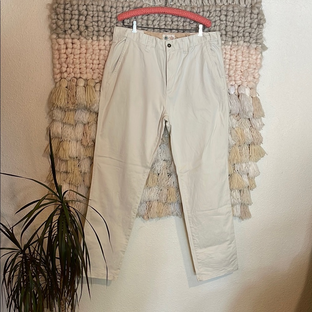 The Territory Ahead Mission Comfort Flat Front Chino Trousers 38/34